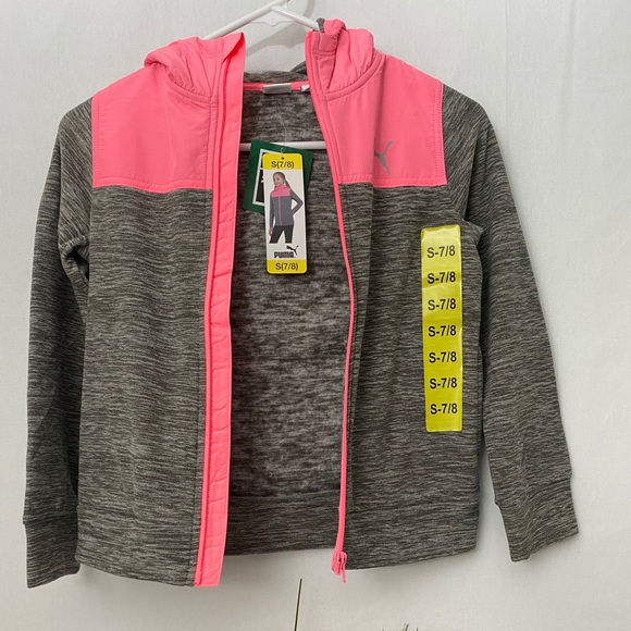 Puma Youth Fleece Hoodie, Size S-7/8, NWT - Picture 3 of 4